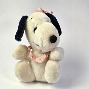 Vintage Peanuts Belle Beandoll Snoopy Sister 1970s Determined Productions Plush